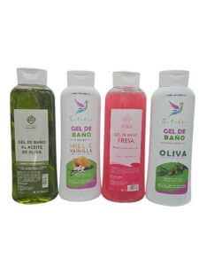 LOTE DE 4  GEL DE BAÑO 750ML (colibri-attica)