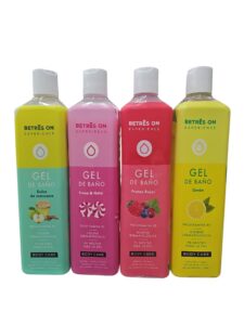 LOTE 4 GEL DE BAÑO BETRES ON 750ML