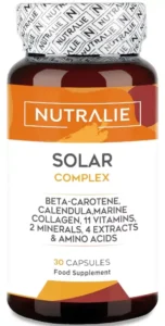 Nutralie Solar Complex con Colágeno y Aminoácidos Bronceador y Protector 30 Cápsulas