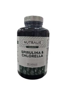 Espirulina y chlorella 1800mg 180 cápsulas
