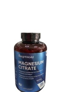 WEIGHT WORLD- CITRATO DE MAGNESIO - 240 CÁPSULAS