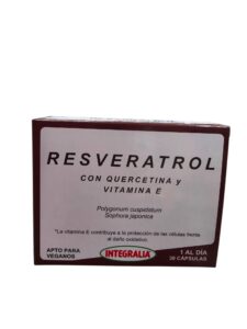 Resveratrol con Quercetina y Vitamina E - Integralia - 30 cápsulas