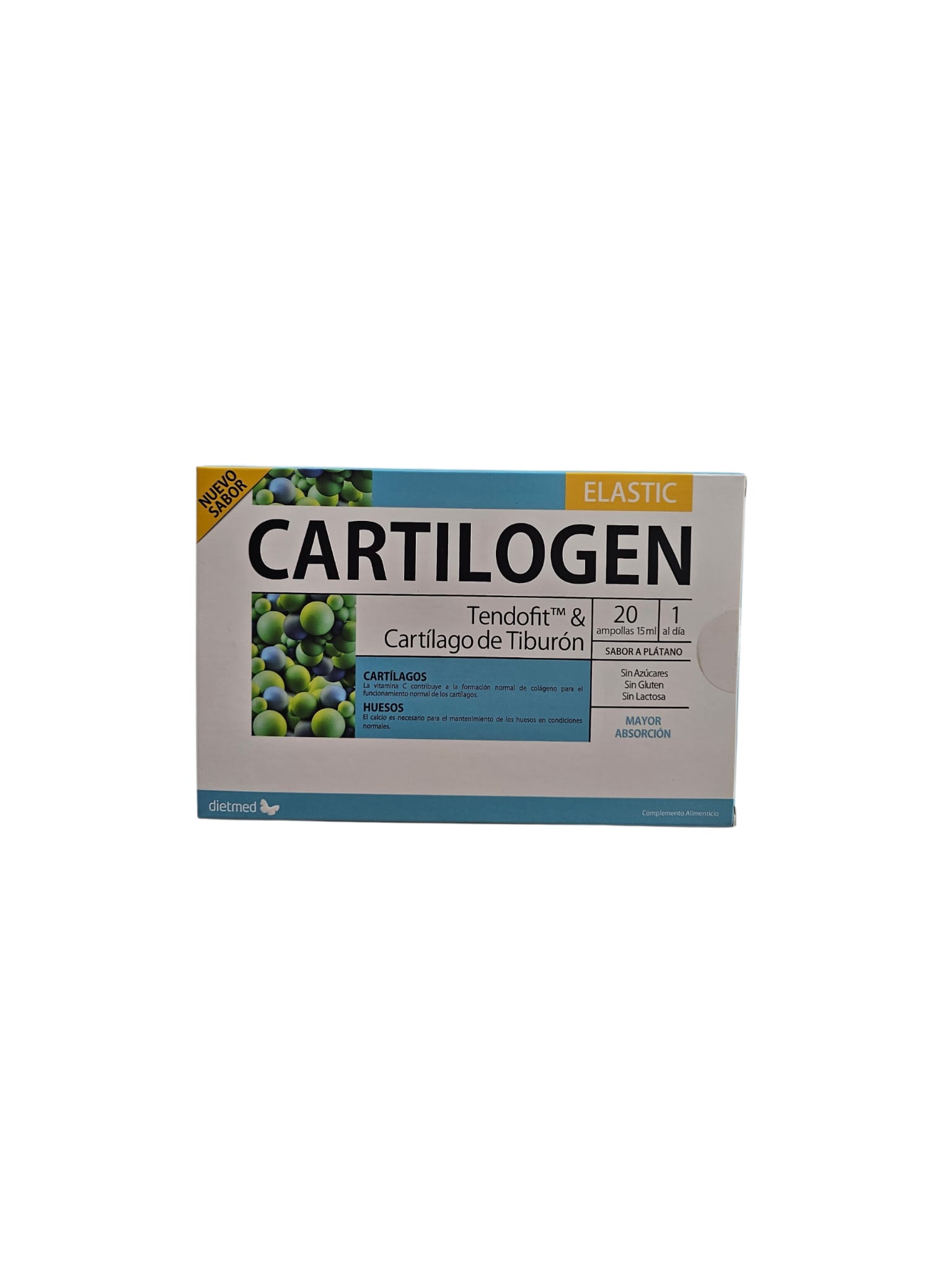 Cartilogen Elastic · DietMed · 20 ampollas
