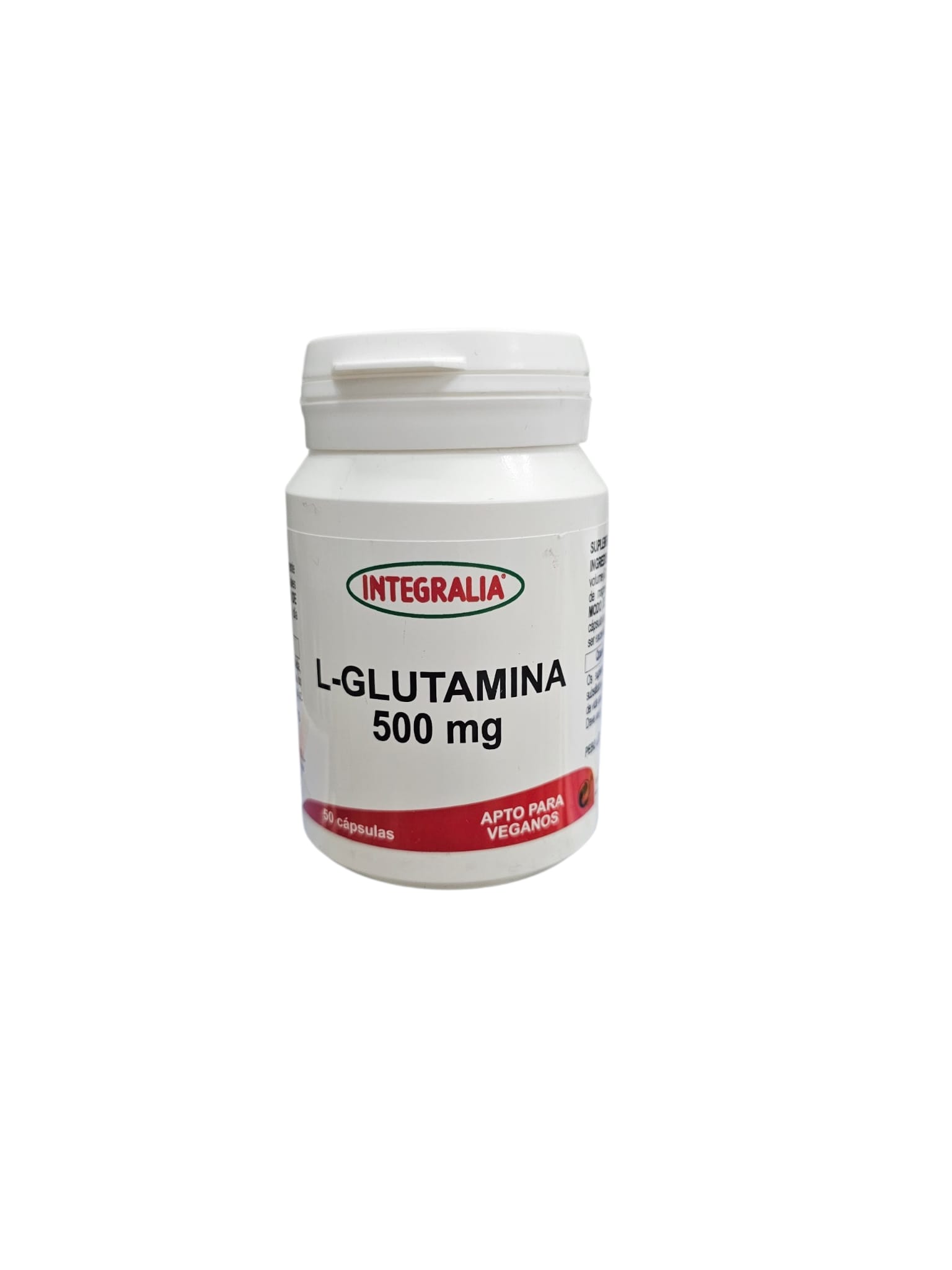 L-Glutamina 500mg - 50 cápsulas - Integralia