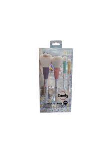SET BROCHAS DE MAQUILLAJE - IDC INSTITUTE CANDY - 4 UNIDADES