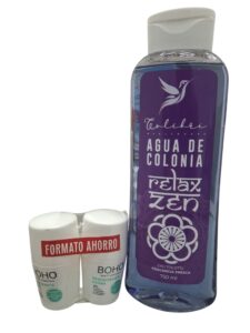 2 BOHO Desodorante unisex+ REGALO Agua de colonia relax Zen Colibri