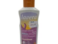 Loción solar Niños Sensitiv SPF 50 Vitamina E & manteca de karité Bio, Lavera, 100 ml