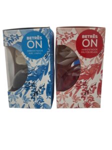 PACK 2 AMBIENTADORES BETRES ON FRUTOS ROJOS 85 ML +AIRE LIMPIO 85ML