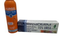 PACK: URGO Actifeet Spray Antiséptico Fungicida 125ml +RepaDERM Manos, Pies y Codos. 75 ml