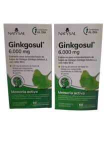 PACK 2: Ginkgosul 6.000 mg Natysal 60 comprimidos