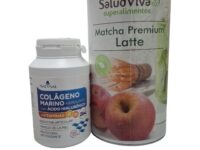 PACK : Colágeno Marino con Ácido Hialurónico · Natysal · 120 cápsulas +Matcha Premium Latte SaludViva 250g
