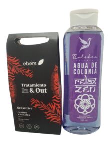 PACK Tratamiento Capilar In & Out · Ebers · 30 perlas + 250 ml +REGALO Agua de colonia relax zen Colibri