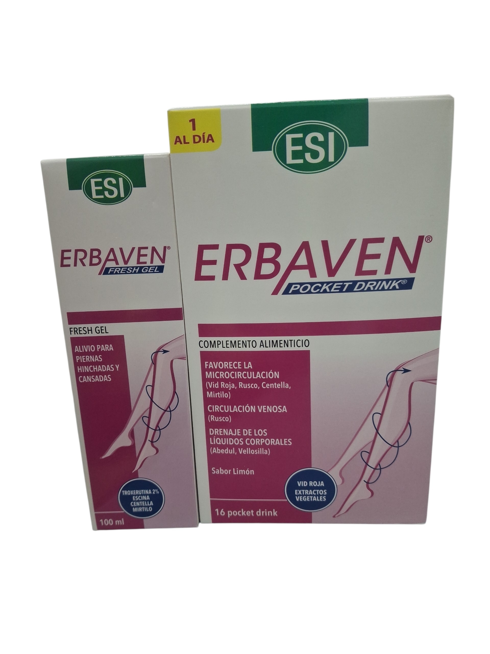 PACK ESI : Erbaven Pocket Drink + Erbaven fresh gel