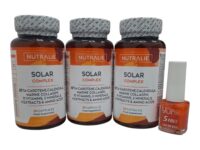 PACK DE TRES BOTES Nutralie solar complex, 30 cápsulas. REGALO LACA DE UÑAS YUNIC