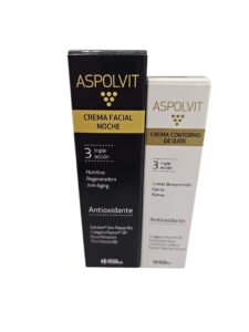 PACK ,ASPOLVIT CREMA FACIAL NOCHE 30 ML+ASPOLVIT – Contorno de ojos triple acción 15ml