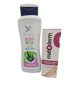 REGENERADOR INTENSIVO TALONES Y PIES 100 ML MABODERM+ REGALO body milk aloe vera colibri