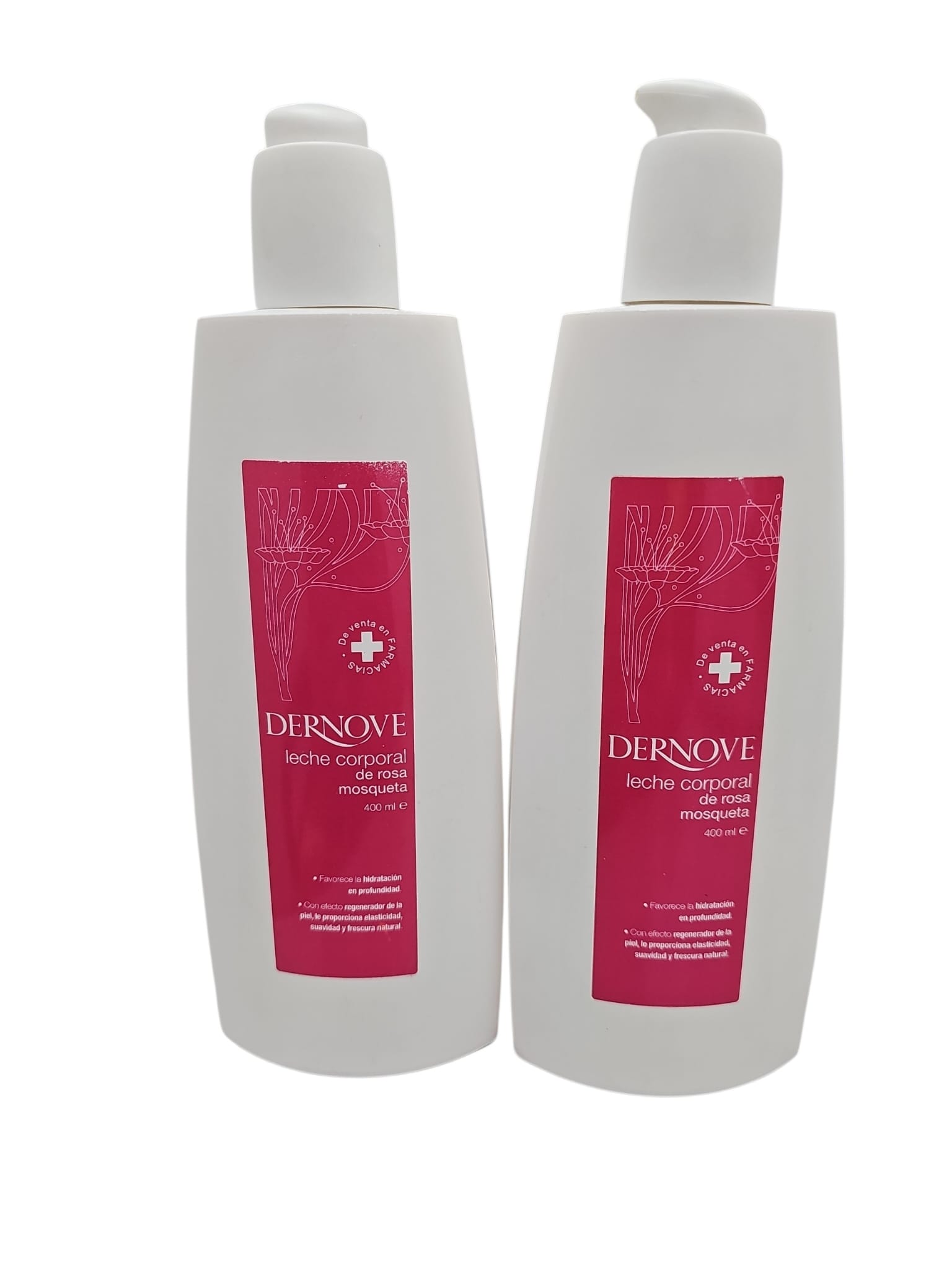 PACK 2 Dernove Leche Corporal Rosa Mosqueta 400ml