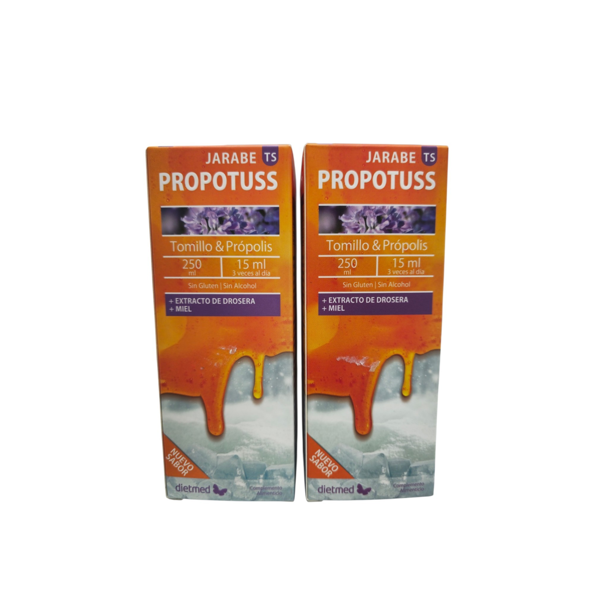 PACK DOS : Propotuss Tomillo y Própolis - Jarabe tos seca - 250 ml - Dietmed